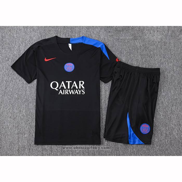 Tracksuit Paris Saint-Germain Short Sleeve 2025-2026 Black - Shorts